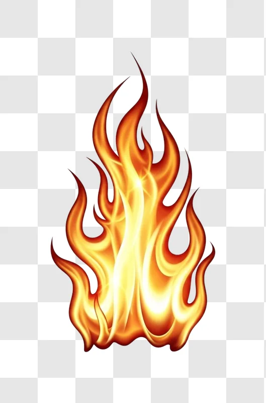 flame illustration burning fire