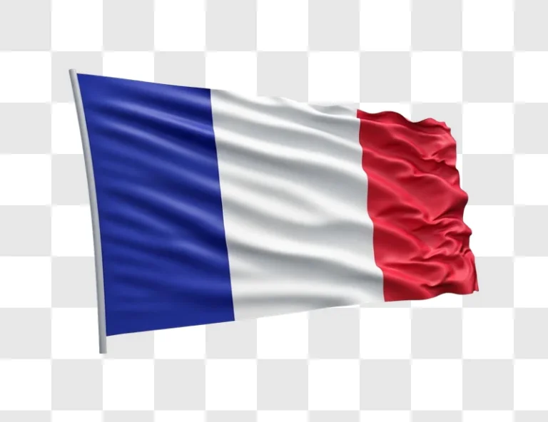 french flag waving in the wind