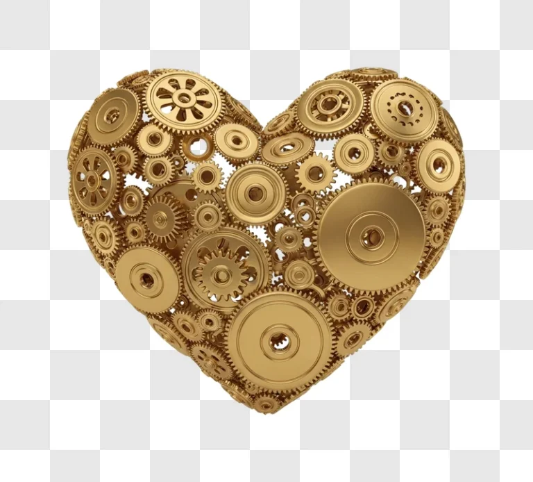 gears forming a heart shape