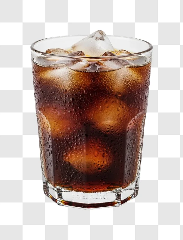 glass of cold soda drink