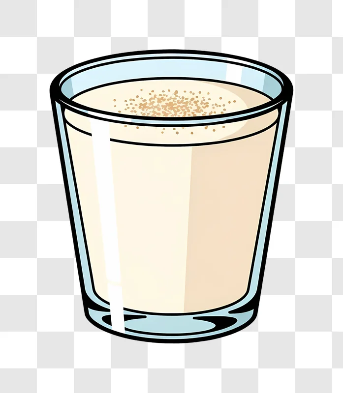 glass of milk with spices