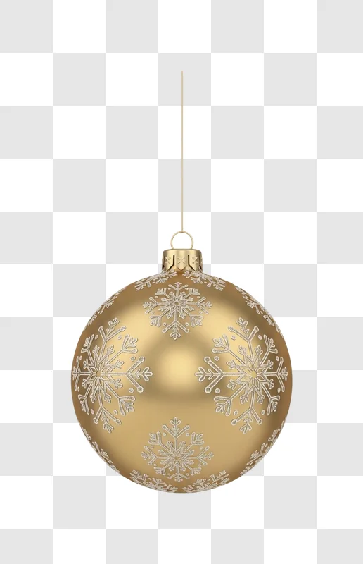 gold christmas tree ornament decoration