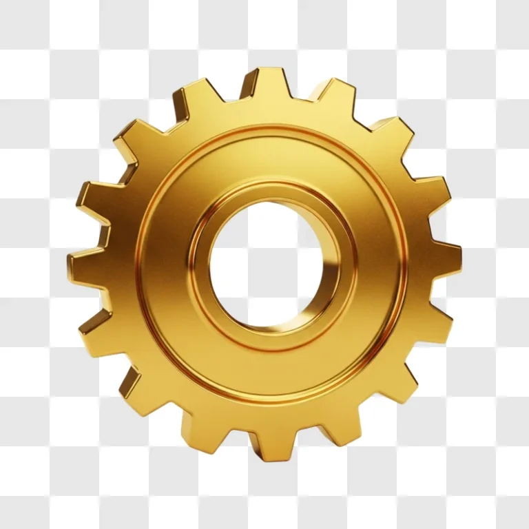 golden gear wheel mechanical part