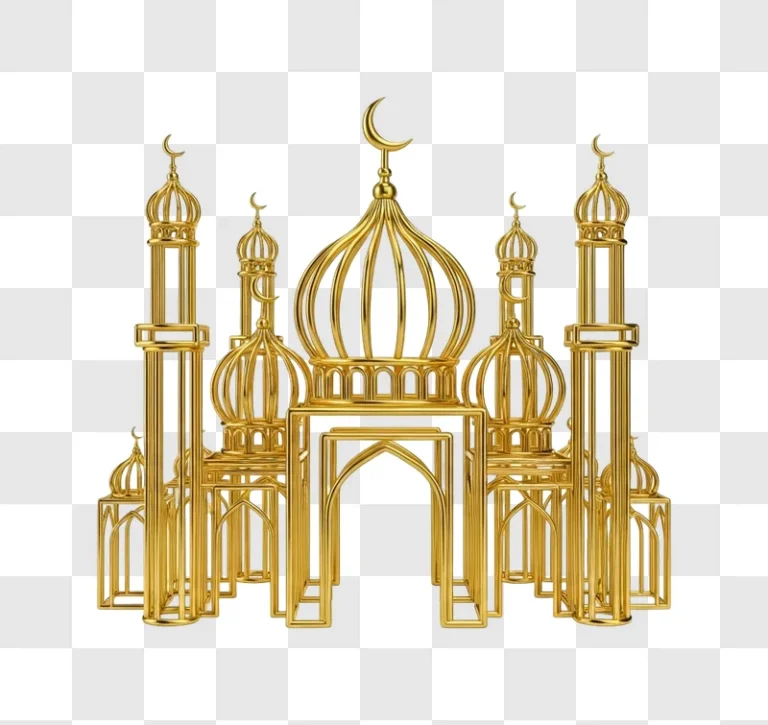 golden mosque architecture ornate details