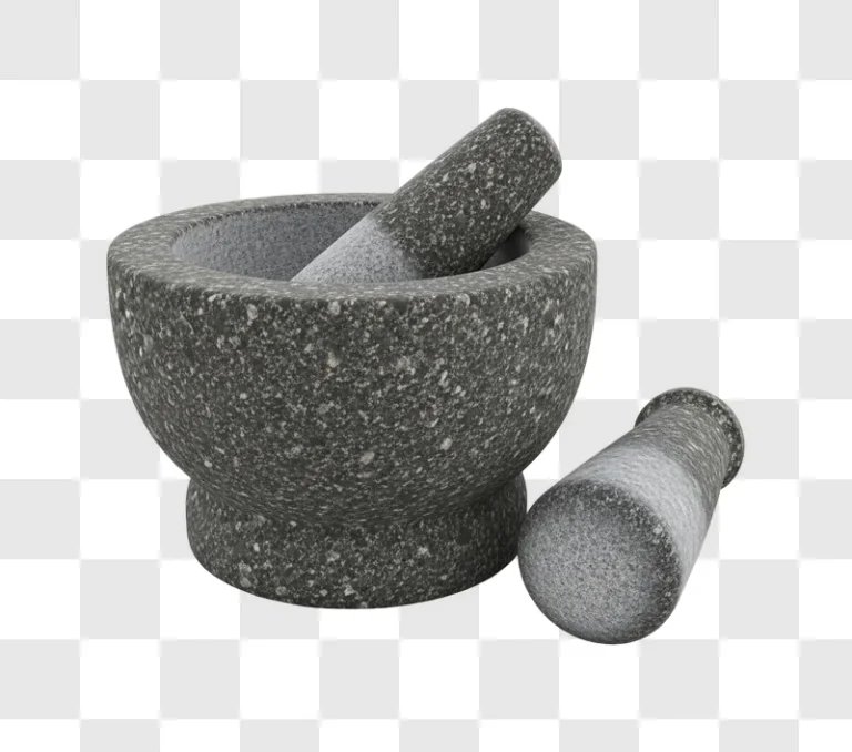 gray stone mortar and pestle set
