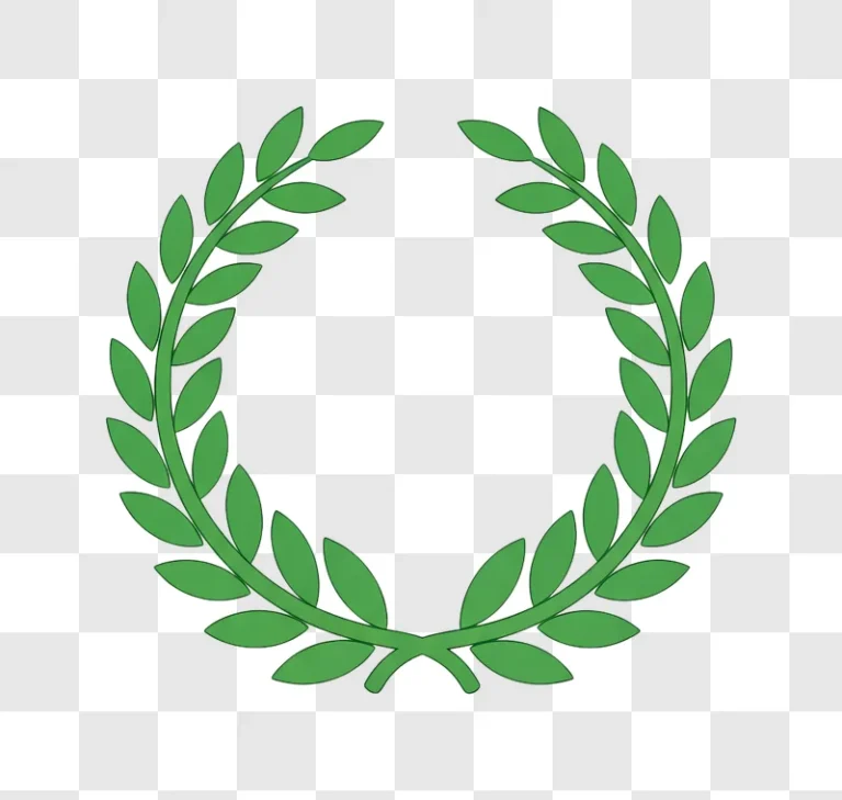 green laurel wreath
