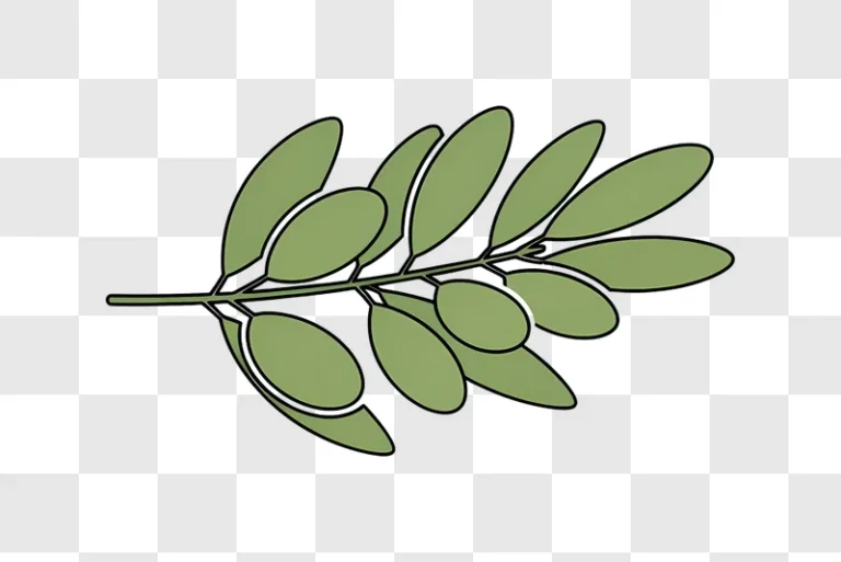 green olive branch with leaves