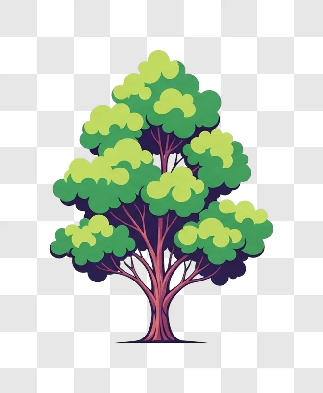 green tree with branches and leaves