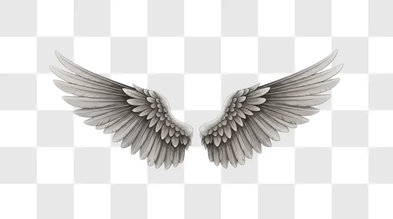 grey wings spread wide open