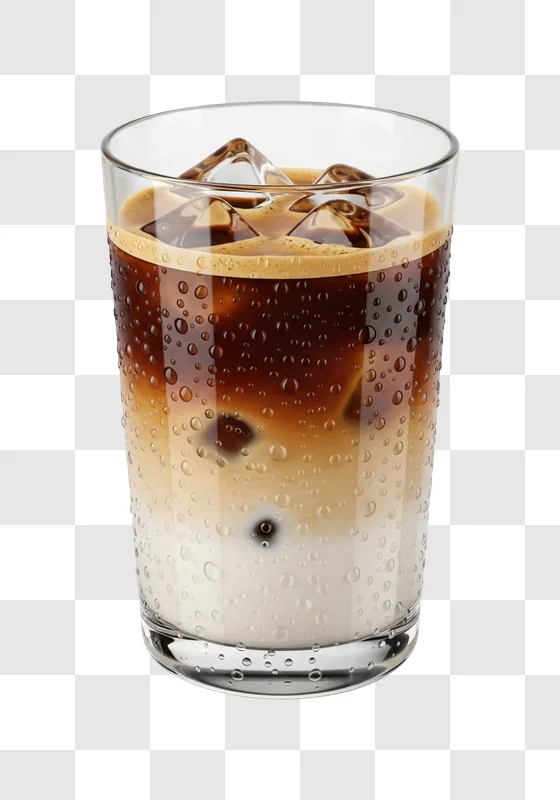 iced coffee drink with milk