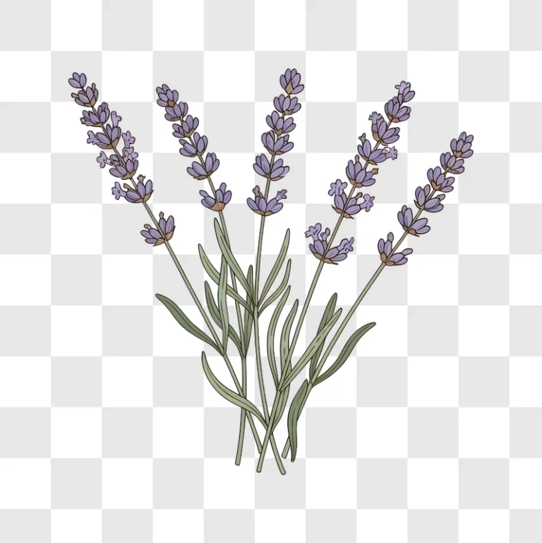illustration of lavender sprigs