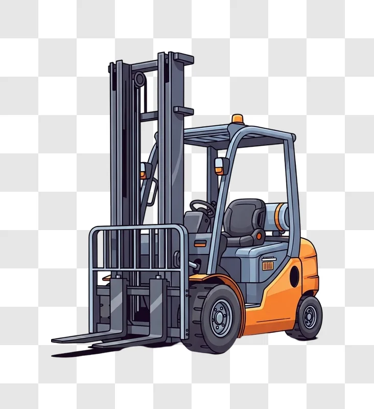 industrial forklift truck heavy machinery