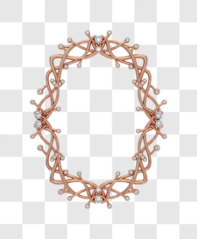 intricate copper wire jewelry piece