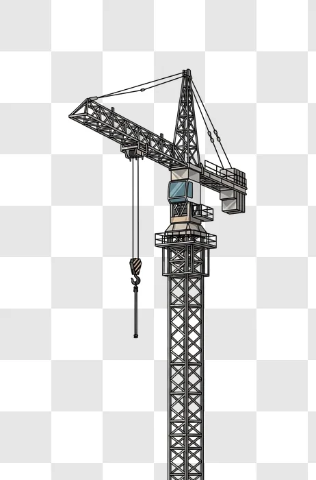large construction crane tower machine