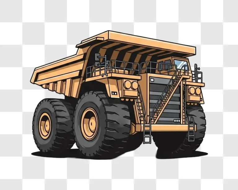 large mining dump truck vehicle