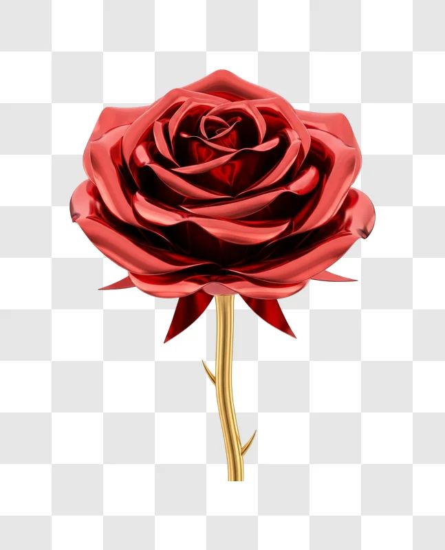 large red rose flower closeup view