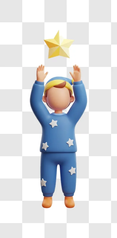 little boy reaching for a star