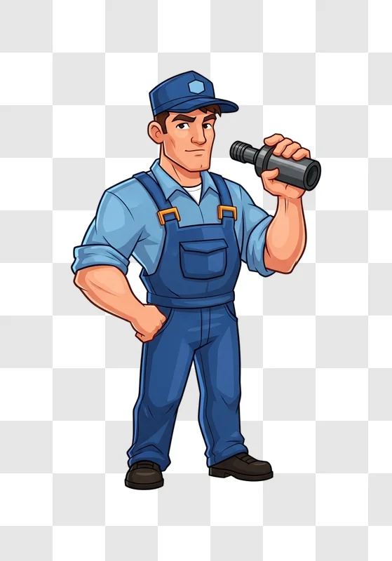 man holding oil dipstick tool