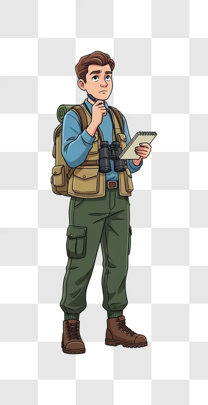 man wearing backpack and holding map