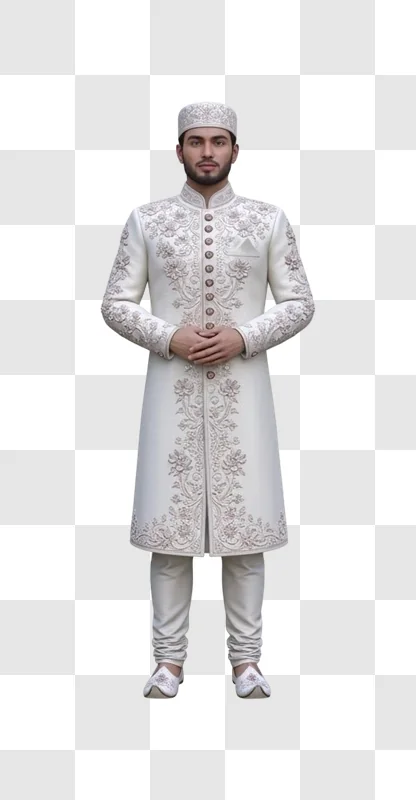 man wearing traditional indian formal attire