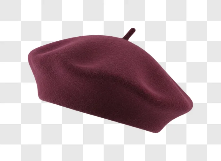 maroon beret fashion accessory