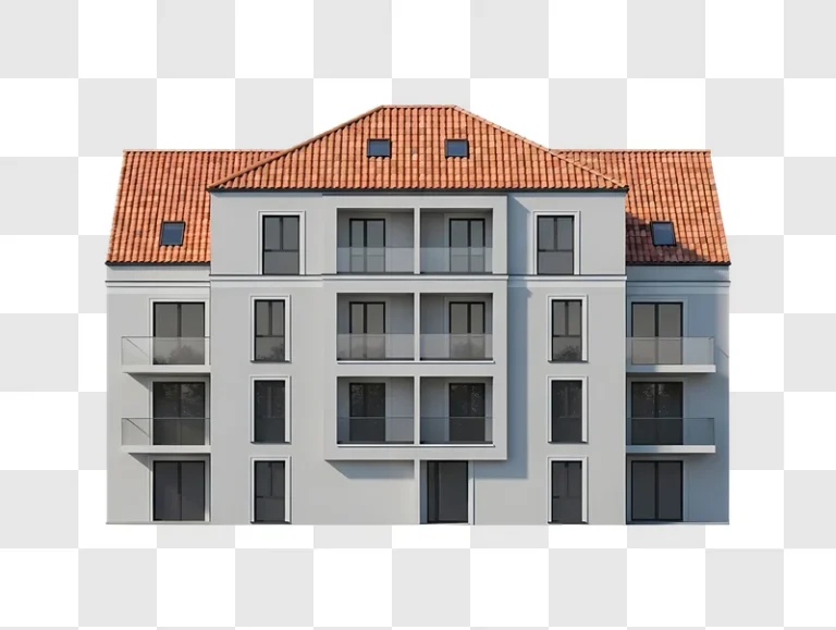 modern apartment building exterior