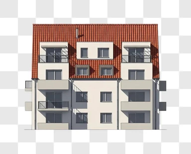 modern apartment building exterior view