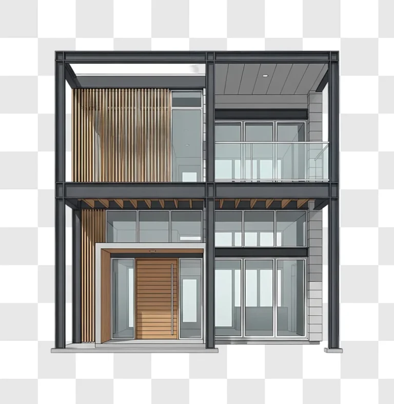 modern two storey residential building