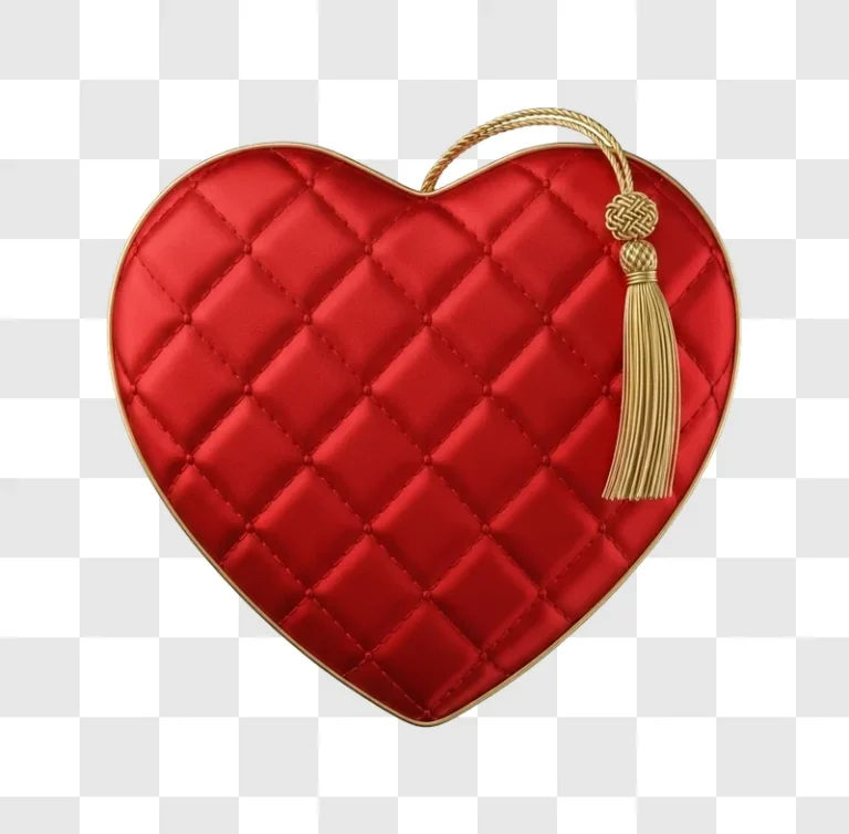 red heart shaped decorative pillow