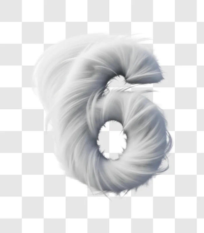 thick smoke forms the number six