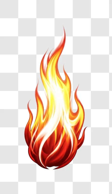 vibrant flame illustration artwork design