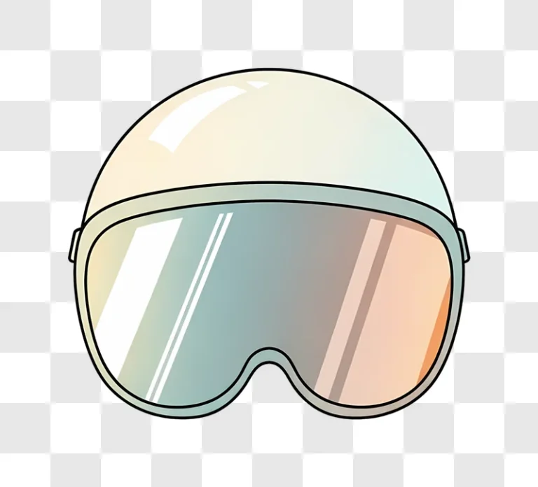 vintage ski helmet with goggles