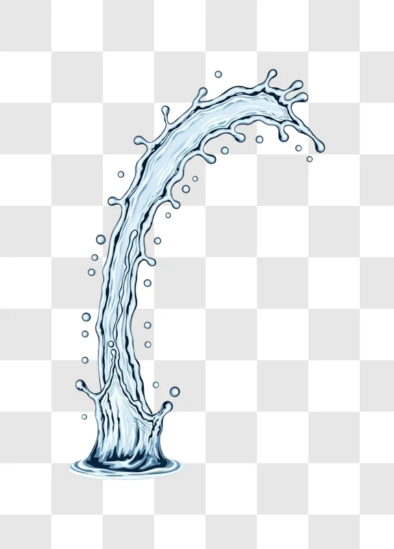 water splashing illustration artwork