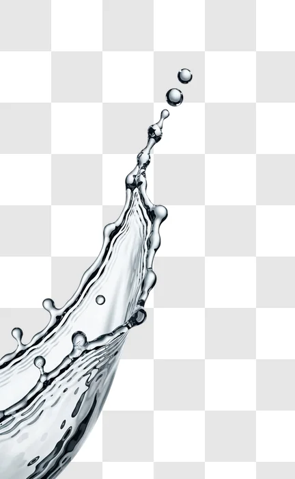 water splashing in air