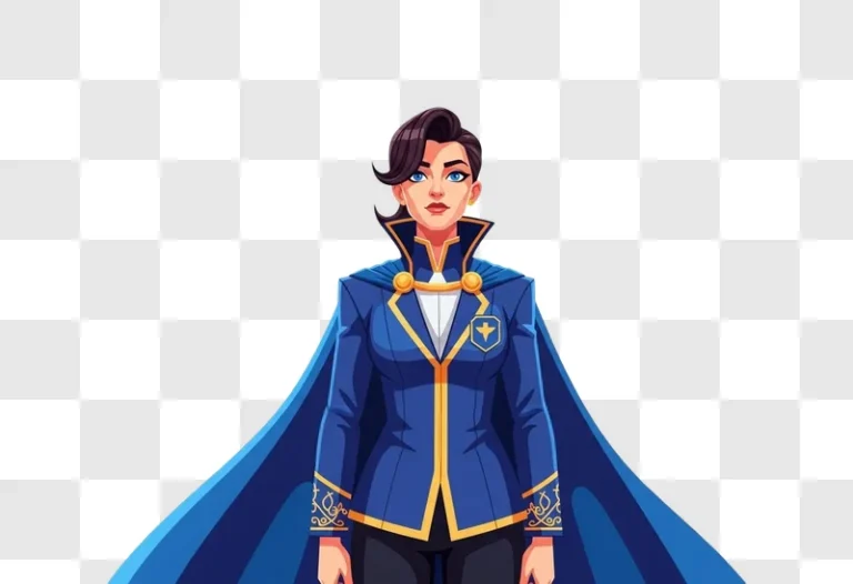 woman wearing blue military uniform