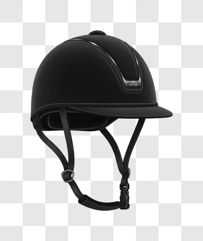 black equestrian riding safety helmet