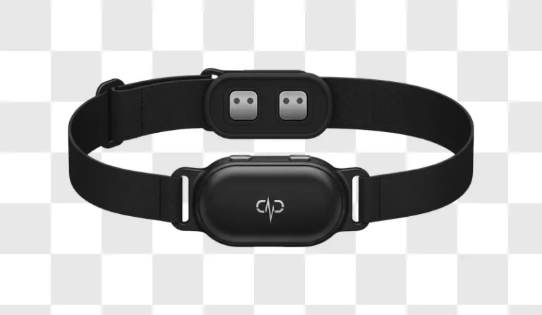black fitness tracker with heart rate monitor