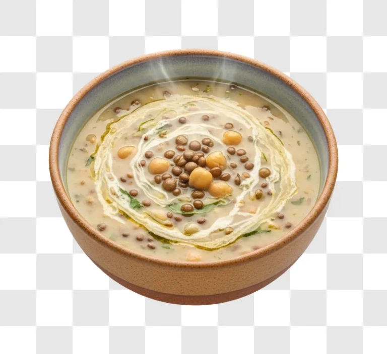 bowl of creamy lentil soup
