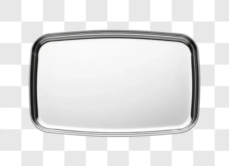 close up of metal tray