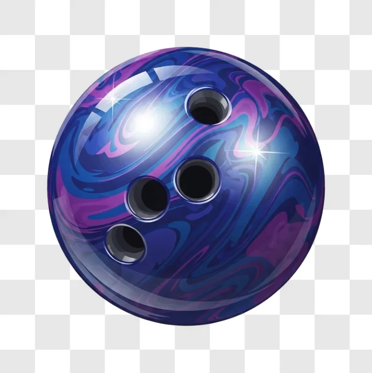 colorful bowling ball with holes decorative design asset png transparent background free png for personal project