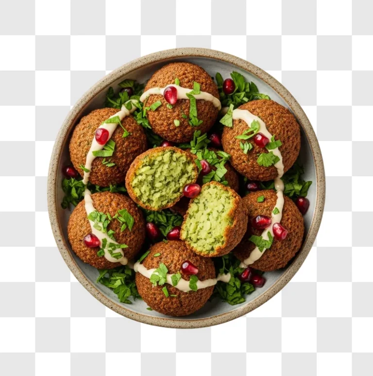 delicious falafel in a plate