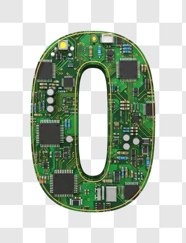 green zero electronic circuit board