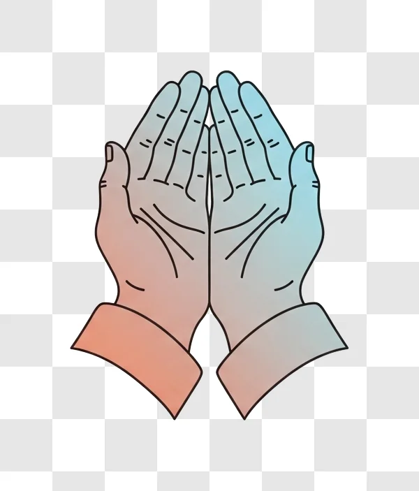 hands together in prayer gesture premium quality png png transparent background free download