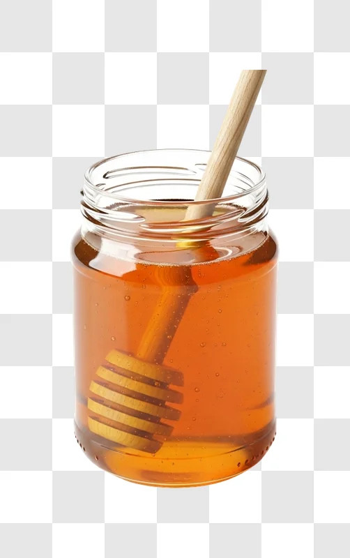 honey in a glass jar decorative design asset png transparent background free png for personal project