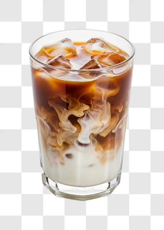 iced coffee drink in glass