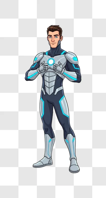 man in superhero costume