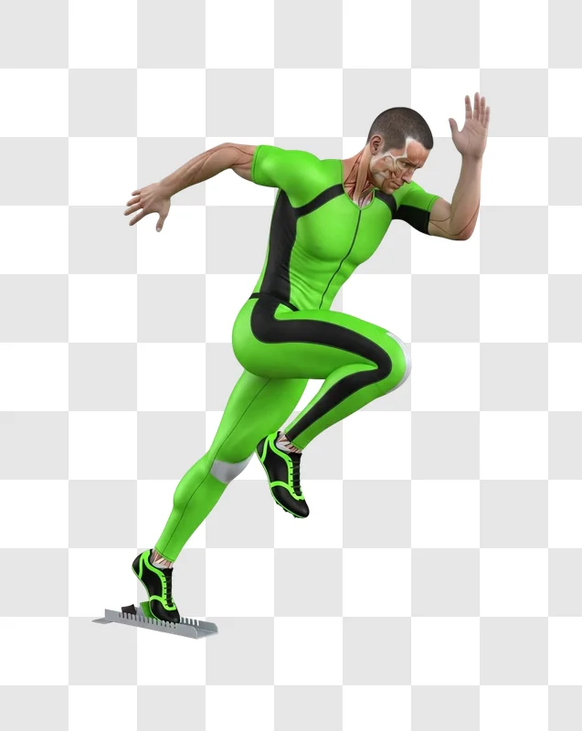 man wearing green sports running suit