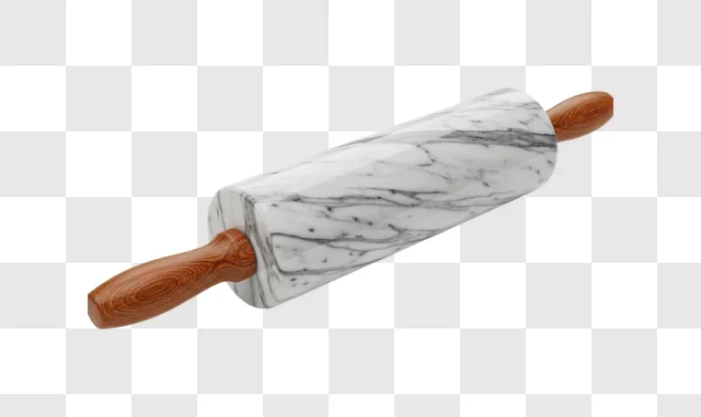 marble rolling pin with wooden handles