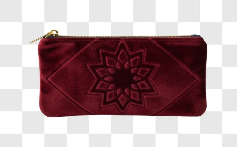 maroon velvet clutch bag with embroidery no shadow isolated png transparent background free png for personal project
