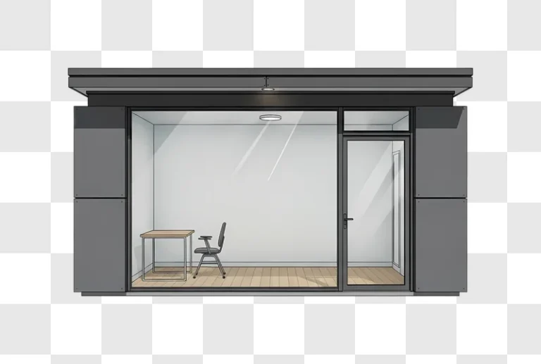 modern office interior with chair